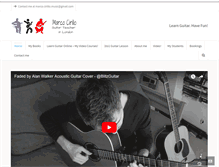 Tablet Screenshot of marcocirillolondonguitarlesson.com